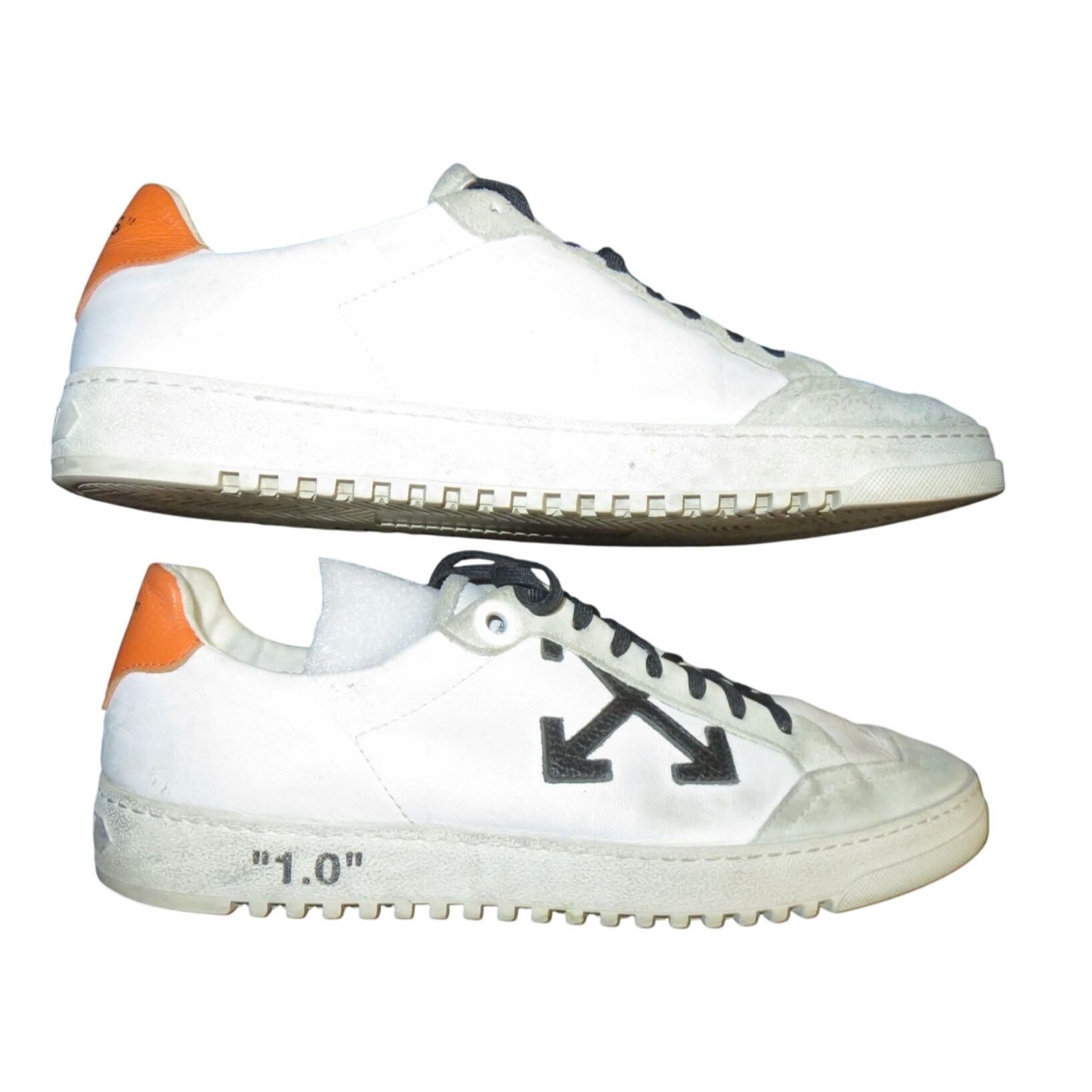 Off-White Men’s LowVulcanizing Knit Sneakers Sz 8 Off White New Low Vulcanized White Mens Sneaker Off-White main image 3