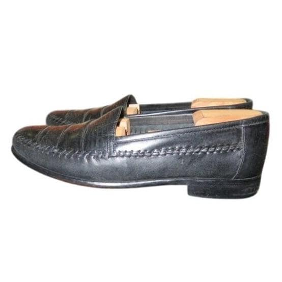 Giorgio Brutini le Glove Black Kiltie Italian Leather Loafer  display picture 3