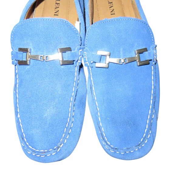 Alfani Blue Leather Driving Moccasins Size 7 Alfani Men main image 4
