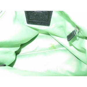 COACH Hampton 15694 zwarte leren handtas met klep en klep met klep en sluiting afbeelding 5