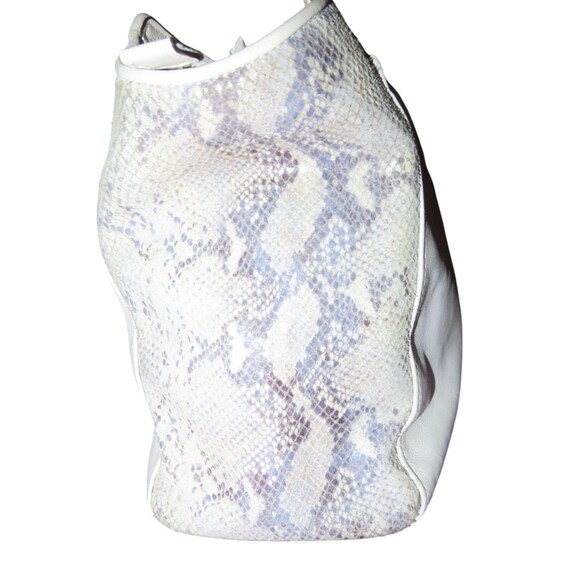 Coach Taylor Ivory Mixed Exotic Python Leather Al… - image 4