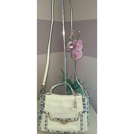 COACH Madison Two tone Python Embossed Exotic lea… - image 11