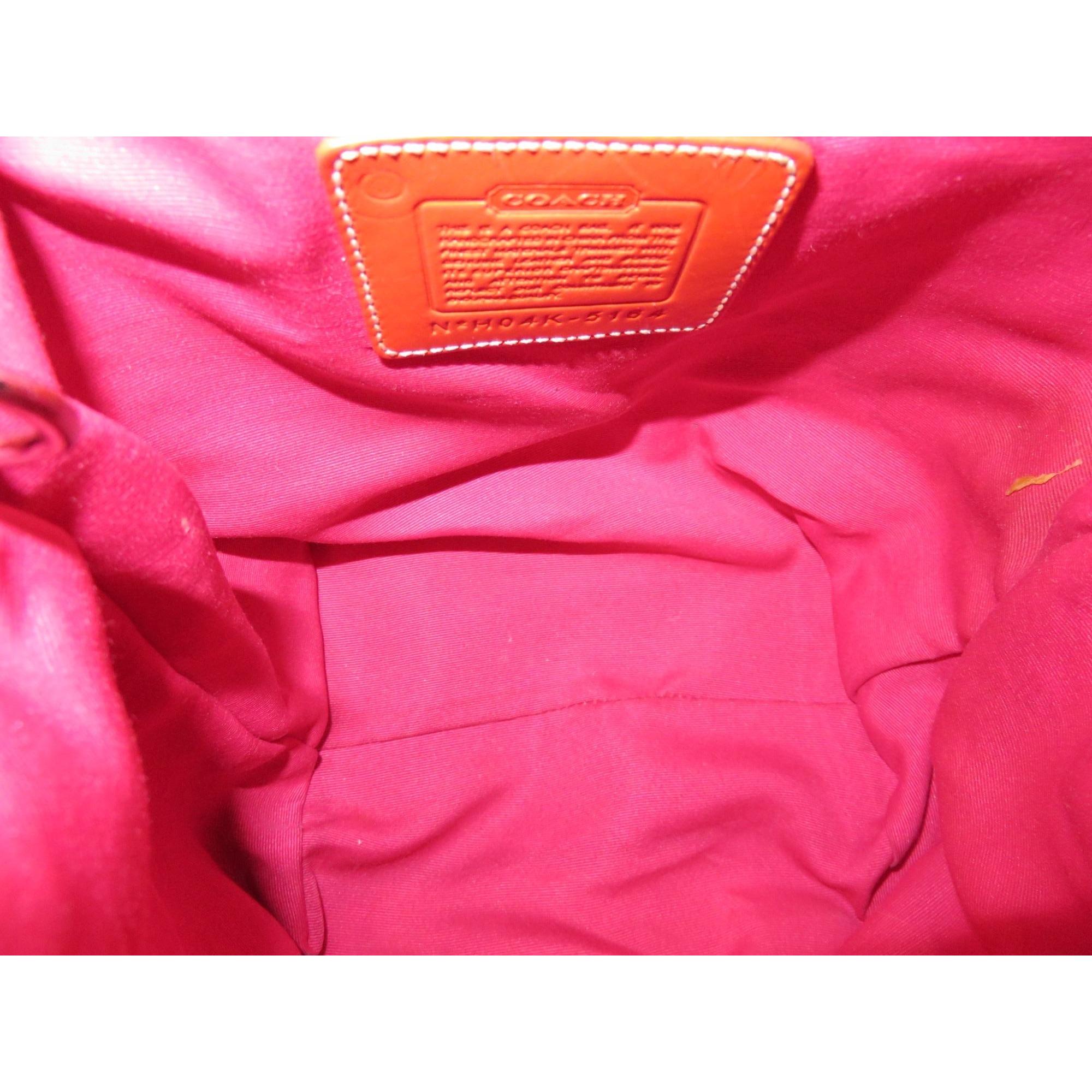 Coach 2004 Limited Edition Jack Russell Red Quilted Nylon 