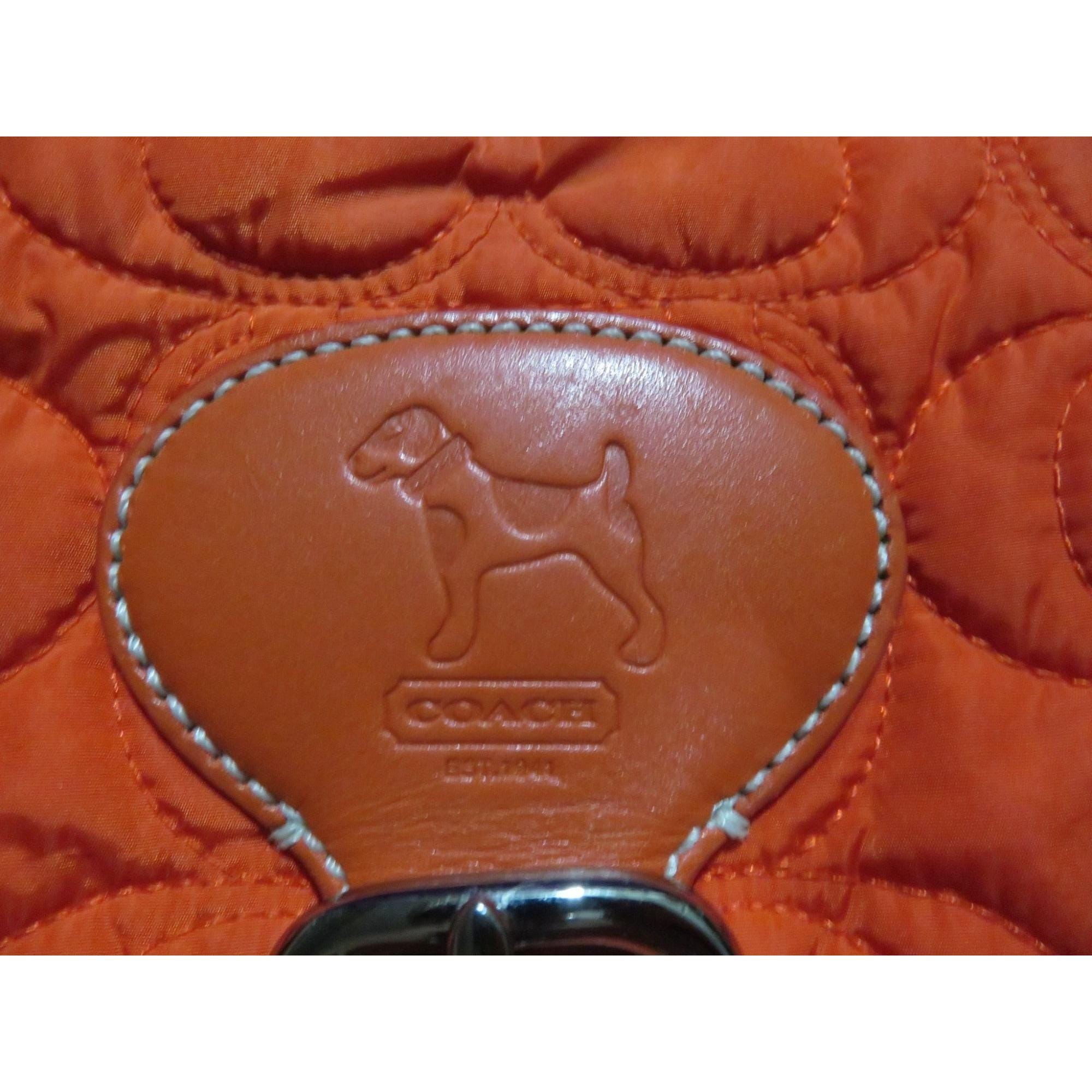 Coach 2004 Limited Edition Jack Russell Red Quilted Nylon & Leather Backpack 2004 Coach Bag - Etsy Canada main image 4