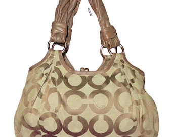 Vintage Coach Legacy Satchel – Patchwork Jacquard, Python