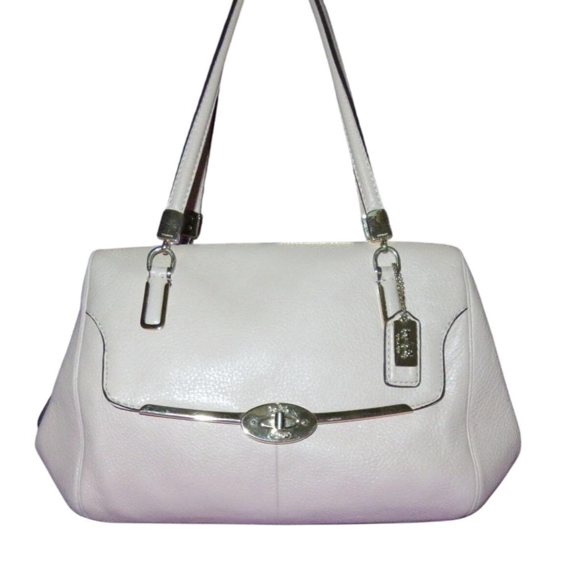 COACH マディソン MADELINE E/W サッチェル NWT COACH MADISON LEATHER SMALL MADELINE East West SATCHEL LI