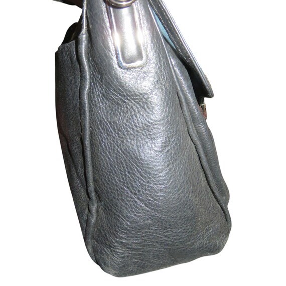 Coach Madison glitter python Sadie Flap Leather C… - image 5