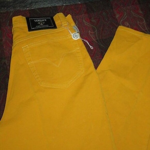 Versace Jeans Couture Pantalon en jean en coton à jambe droite 30 44 Italien US 8