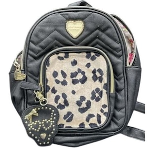 betsey johnson signature studded mini backpack Shanghai Surprises The transparent design lets you spot exactly what you need in secondsno more digging through dark pockets Betsey Johnson Spectrum Sequin Micro