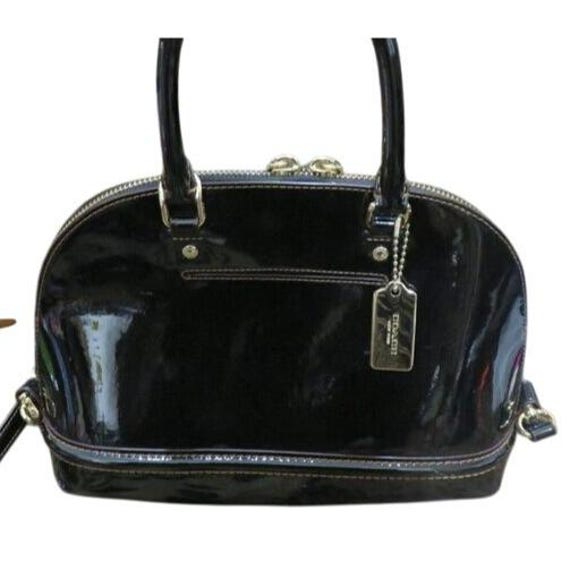 Coach Mini Sierra Black Patent Leather Dome Satchel  display picture 1