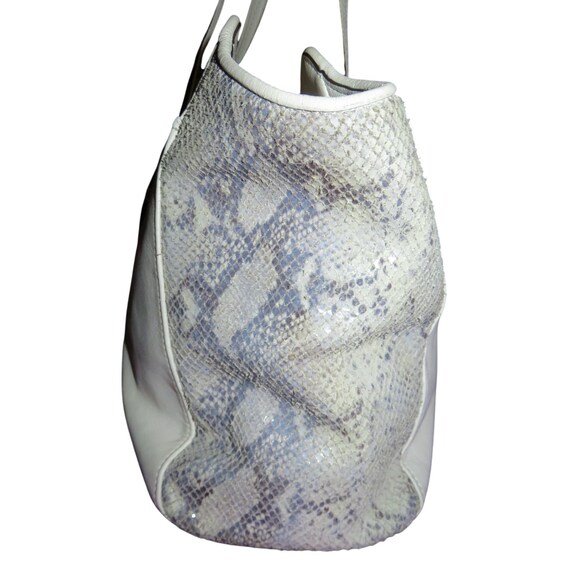 Coach Taylor Ivory Mixed Exotic Python Leather Al… - image 3