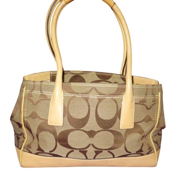 COACH 2007 Hamptons Madeline Canvas & Leather Signature C Monogram