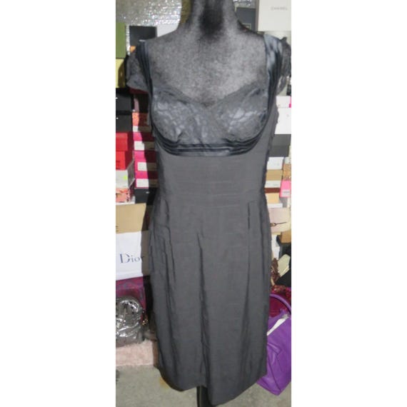 Jones New York Black Lace Bustier Cleary Cocktail Slip Dress Polyester  Spandex - Etsy
