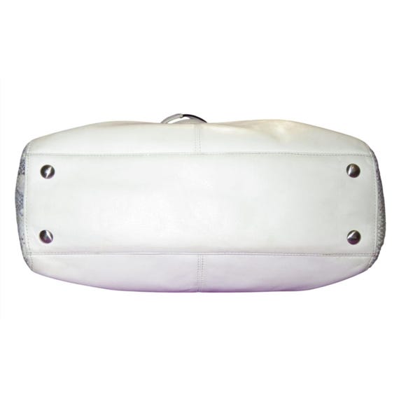 Coach Taylor Ivory Mixed Exotic Python Leather Al… - image 5