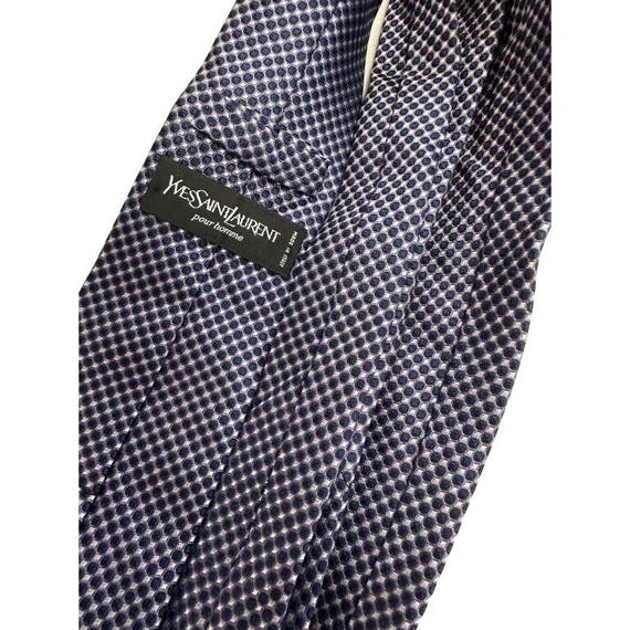 YSL Yves Saint Laurent Pour Homme Navy & White Do… - image 2
