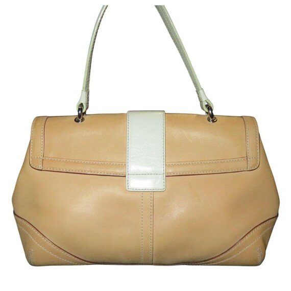 Coach 90's Vintage Soho Vachetta Leather Top Handle Suede
