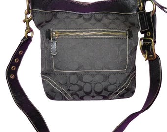 Coach 1941 Amanda Darcy Kiss Lock Kisslock Woven Clutch on