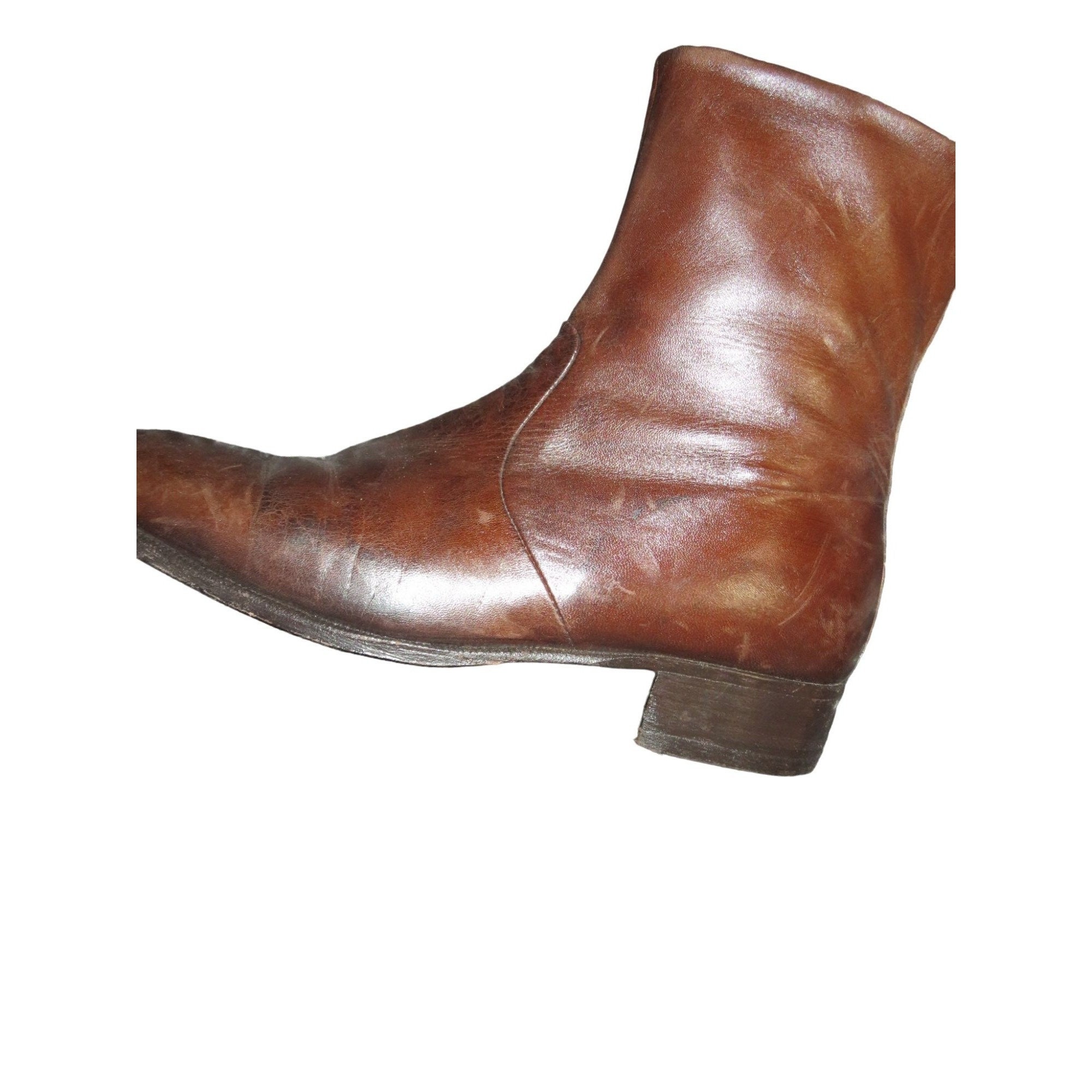 Moreschi Side Zip Leather Ankle Boots Made in Italy Men Size 8 Black Moreschi Leather and suede ankle boots - Black - Men|43196100 main image 2