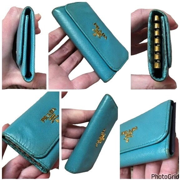 PRADA サフィアーノボックス キーホルダー F0637 ASTRALE PRADA プラダ キーリング キーホルダー サフィアーノ ハート
