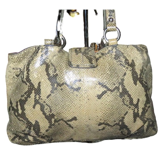バッグ Coach Signature Soho Python Satchel Bag Coach Soho Lynn Faux Python Embossed 3 Compartment Snakeskin Hobo