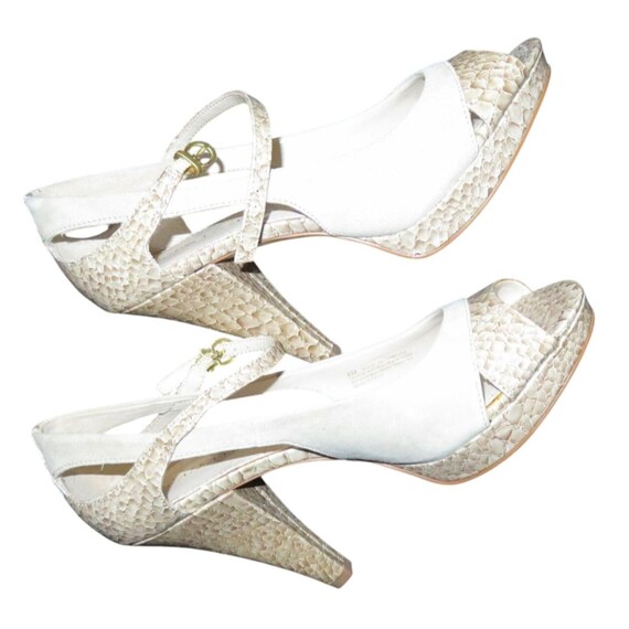 Franco Sarto Italian Mixed Suede & Python Embosse… - image 5