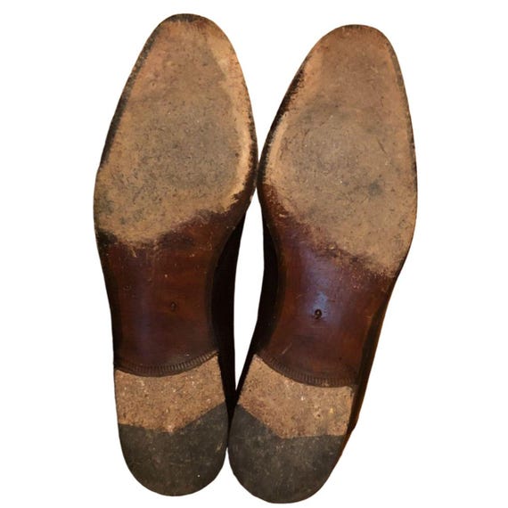 Bally Vintage Italian Leather 2-tone Slip on Dress Shoes 