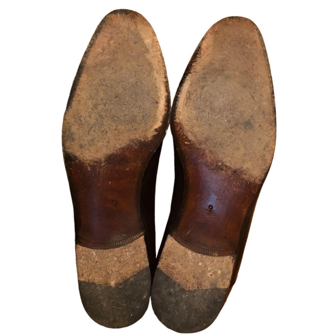 Bally Vintage Italian Leather 2-tone Slip on Dress Shoes  display picture 2