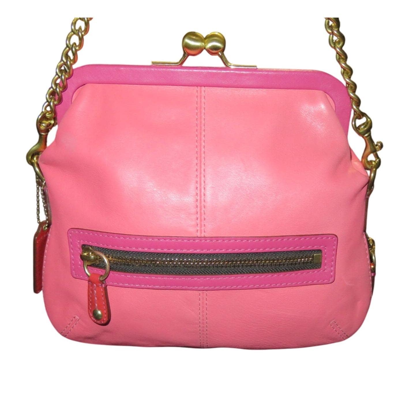 Coach Bonnie Cashin Kisslock Bag with Mexican Stripe