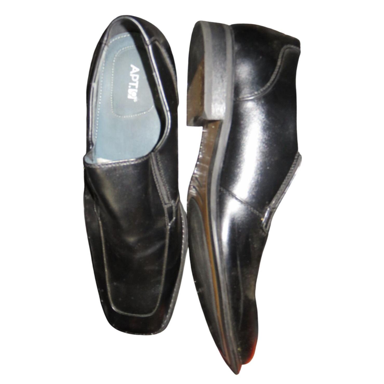 Apt. 9 Kingman Men\'s Black Leather Loafers Slip On Dress Career Shoes size 13 Apt. 9 Kingman men main image 3