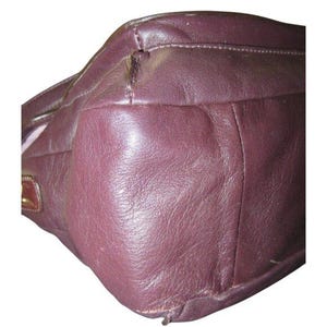 Sac violet Coach Kristin Spectator autruche en cuir mélangé gaufré à rabat image 11