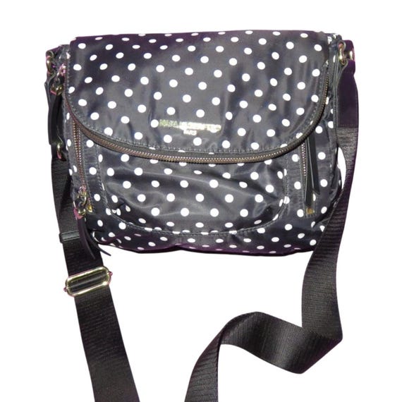 Buy Karl Lagerfeld Cara Nylon Flap Messenger Bag Black and  display picture 2