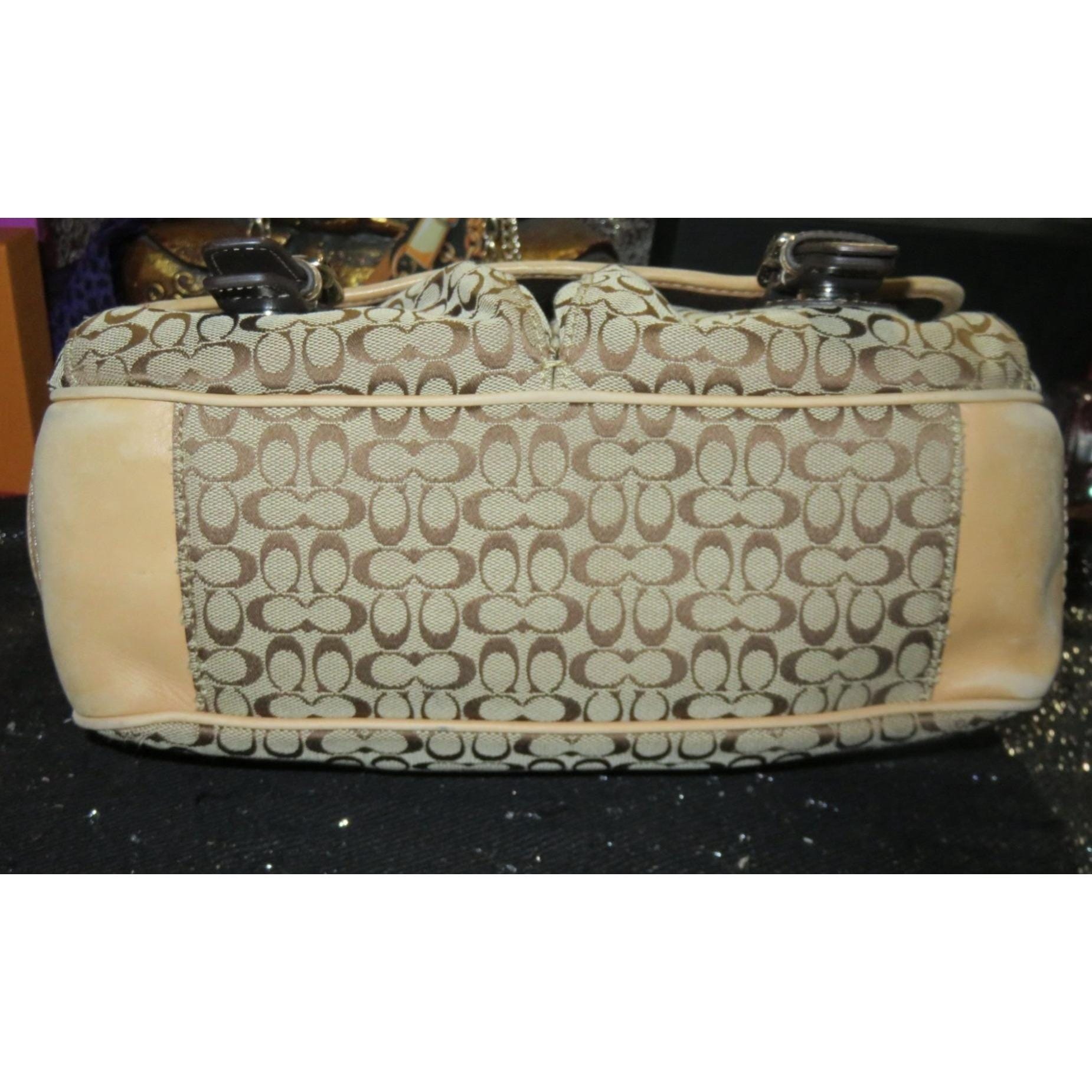 Coach Signature Jacquard & Leather Messenger Bag, Crossbody