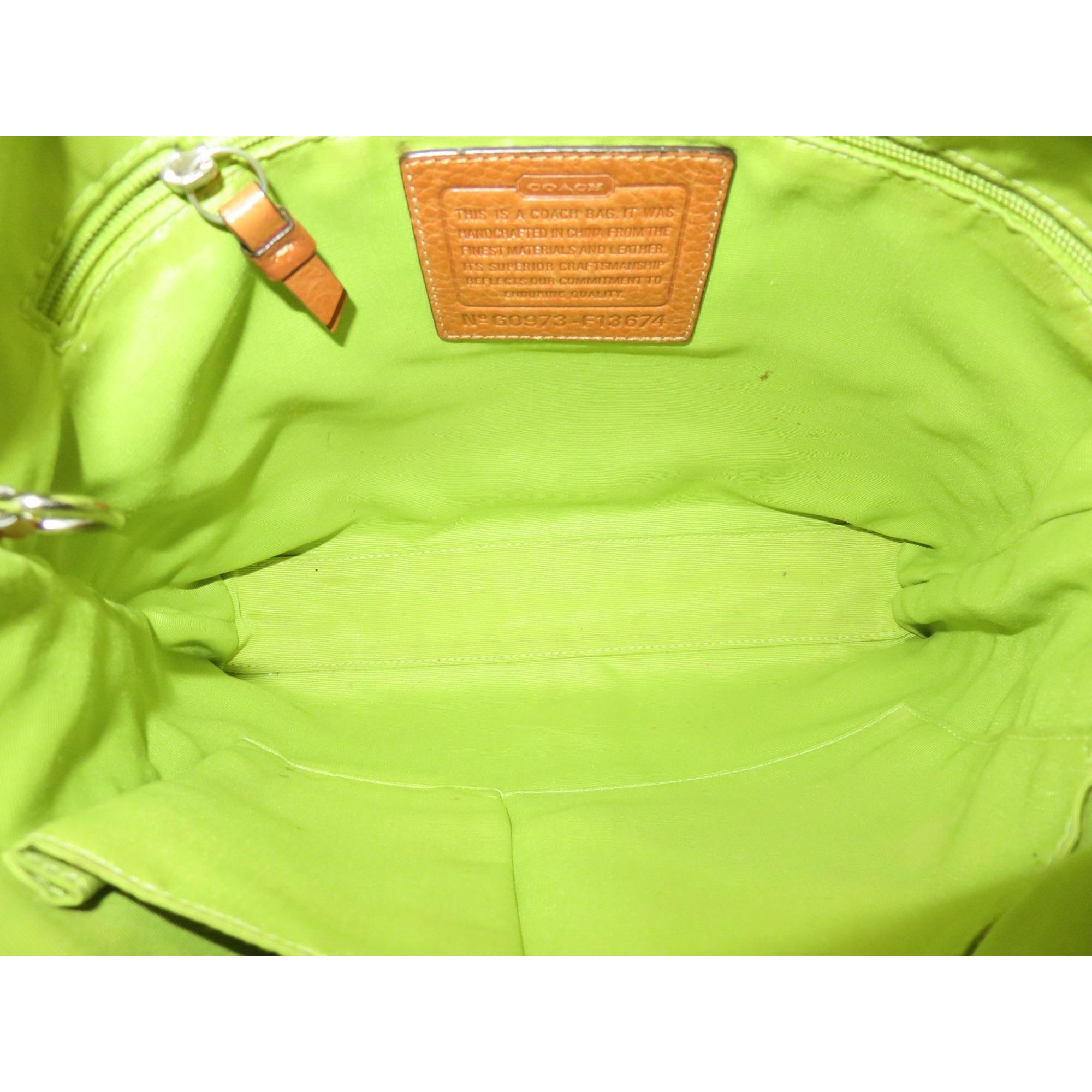 Coach Soho Signature C Jacquard Hobo Shoulder Bag Khaki Green