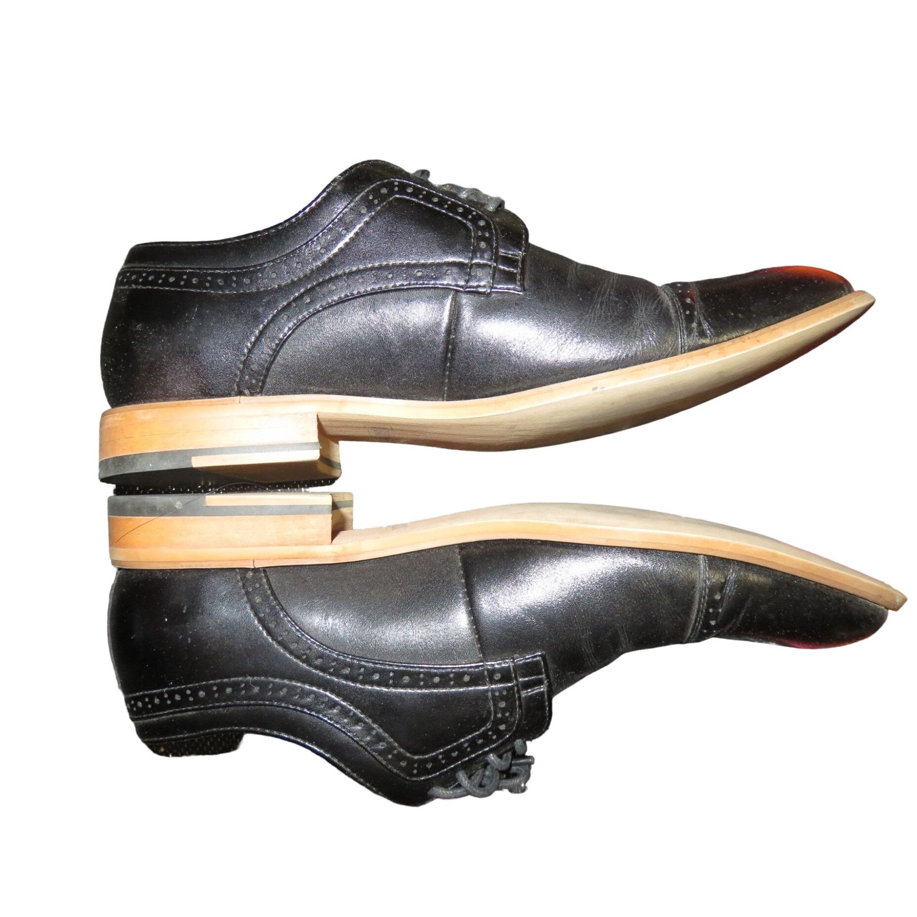 Stacey Adams Black Dickinson Leather Oxford Dress Shoes size 10.5 used but cared Amazon.com | Stacy Adams Dickinson Cap Toe Oxford Black 7 D  main image 3