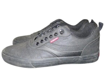 Levi's Comfort Bed Antifatigue Casual Denim & Leather Sneakers in Black men's 8.5