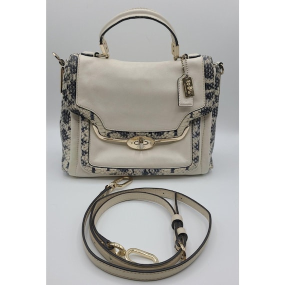 COACH Madison Two tone Python Embossed Exotic lea… - image 2