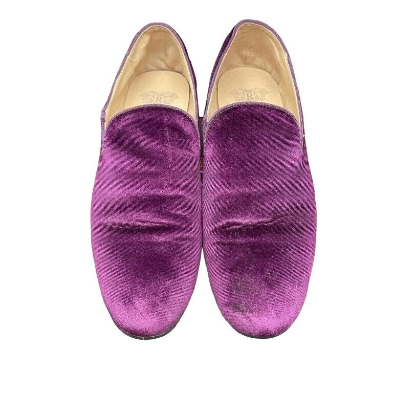 Royal Swank Purple Crushed Velvet Slip On Loafers driving shoes moccasins shoe 9 il_fullxfull.6016290815_tcfm.jpg main image 2