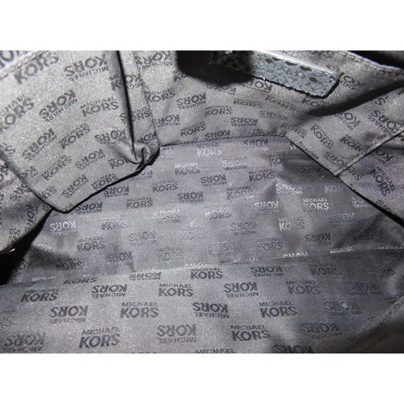 Michael Kors Hamilton Black Python Embossed Leath… - image 9