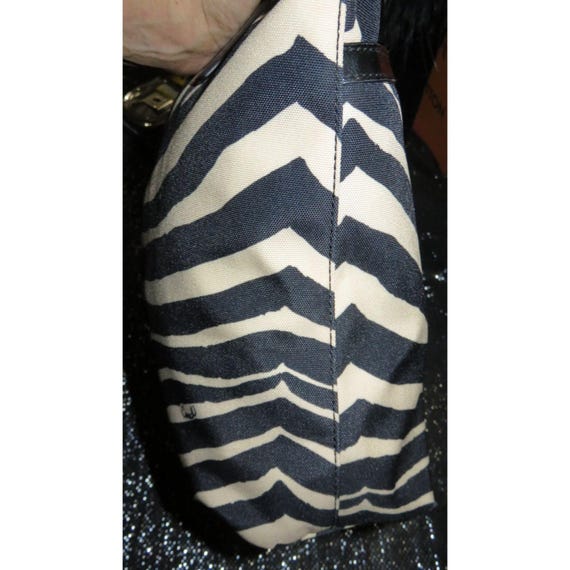 COACH Y2K Signature Zebra Stripe Animal Print Can… - image 4