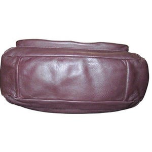 Sac violet Coach Kristin Spectator autruche en cuir mélangé gaufré à rabat image 9