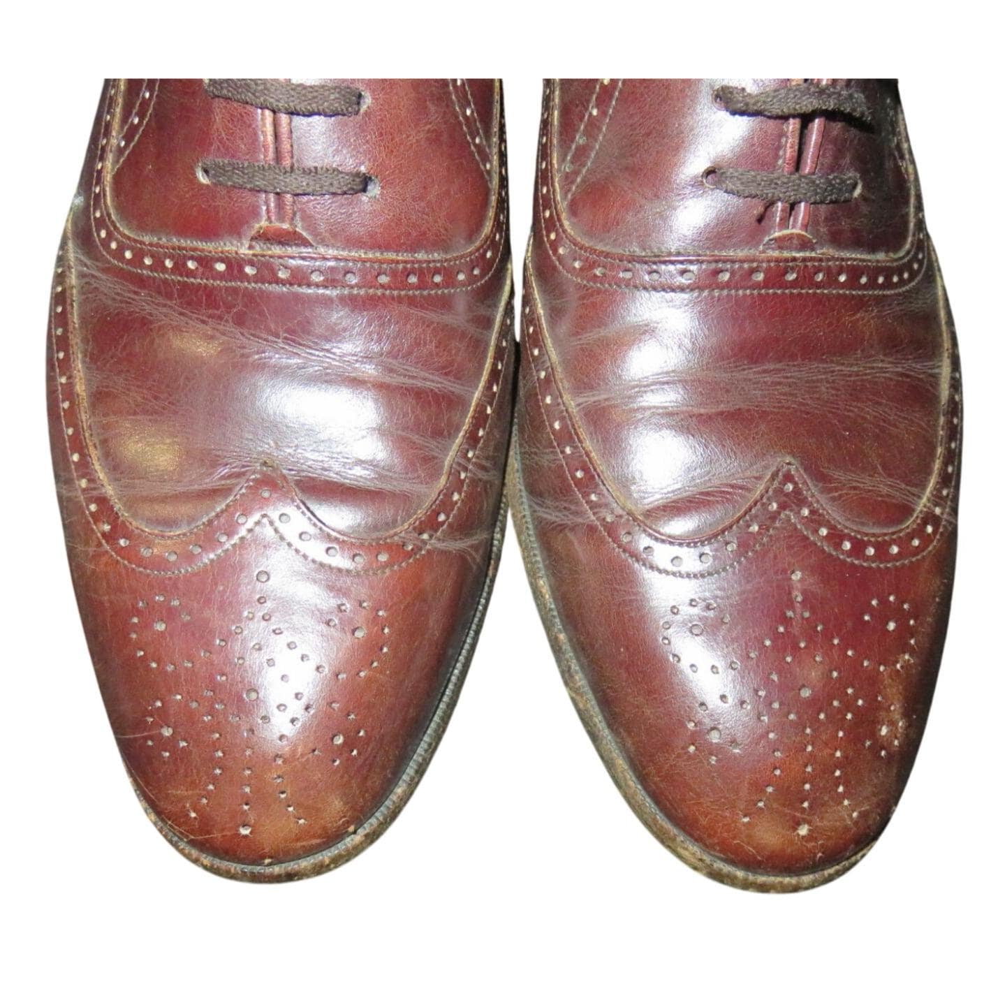 Christian Dior Monsieur Brown Italian Leather Brogue Oxfords 