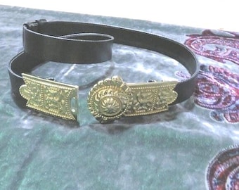 Alexis Kirk Vintage Dark Green Snakeskin Leather Embellished  display picture 2
