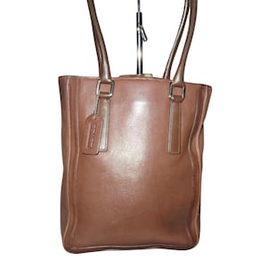 COACH 2001 Bonnie Cashin Legacy Brown glove tanned leather Leather Bucket Tote