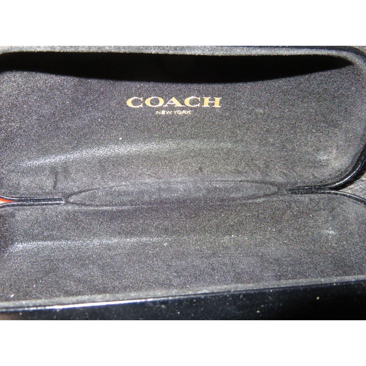 COACH Black Hard Case Sunglasses Glasses Case Felt Lined - Etsy