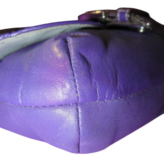 Coach Soho Purple Leather Buckle Flap Crossbody Handbag - Etsy Denmark