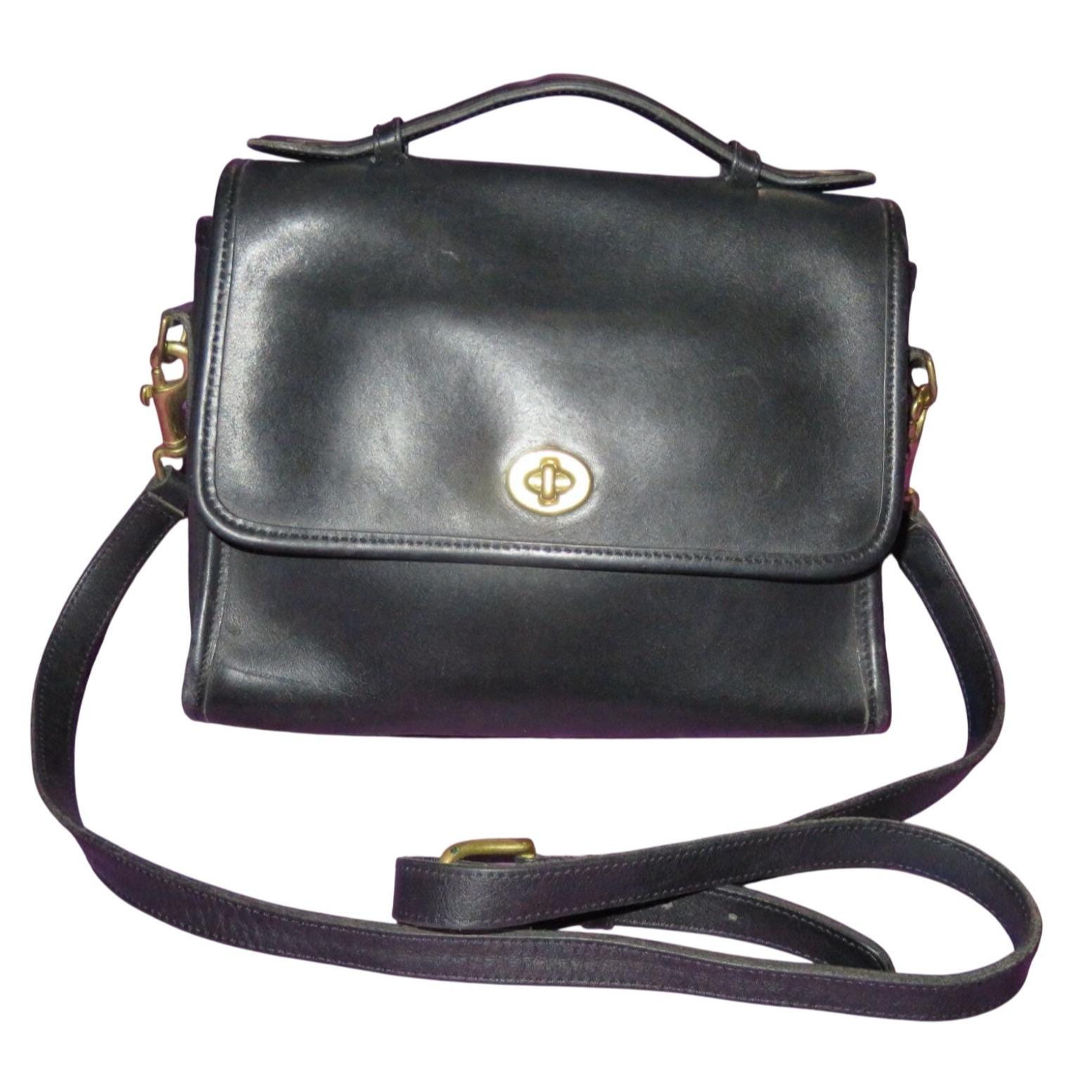 Coach Black Court Bag 9870 - Etsy