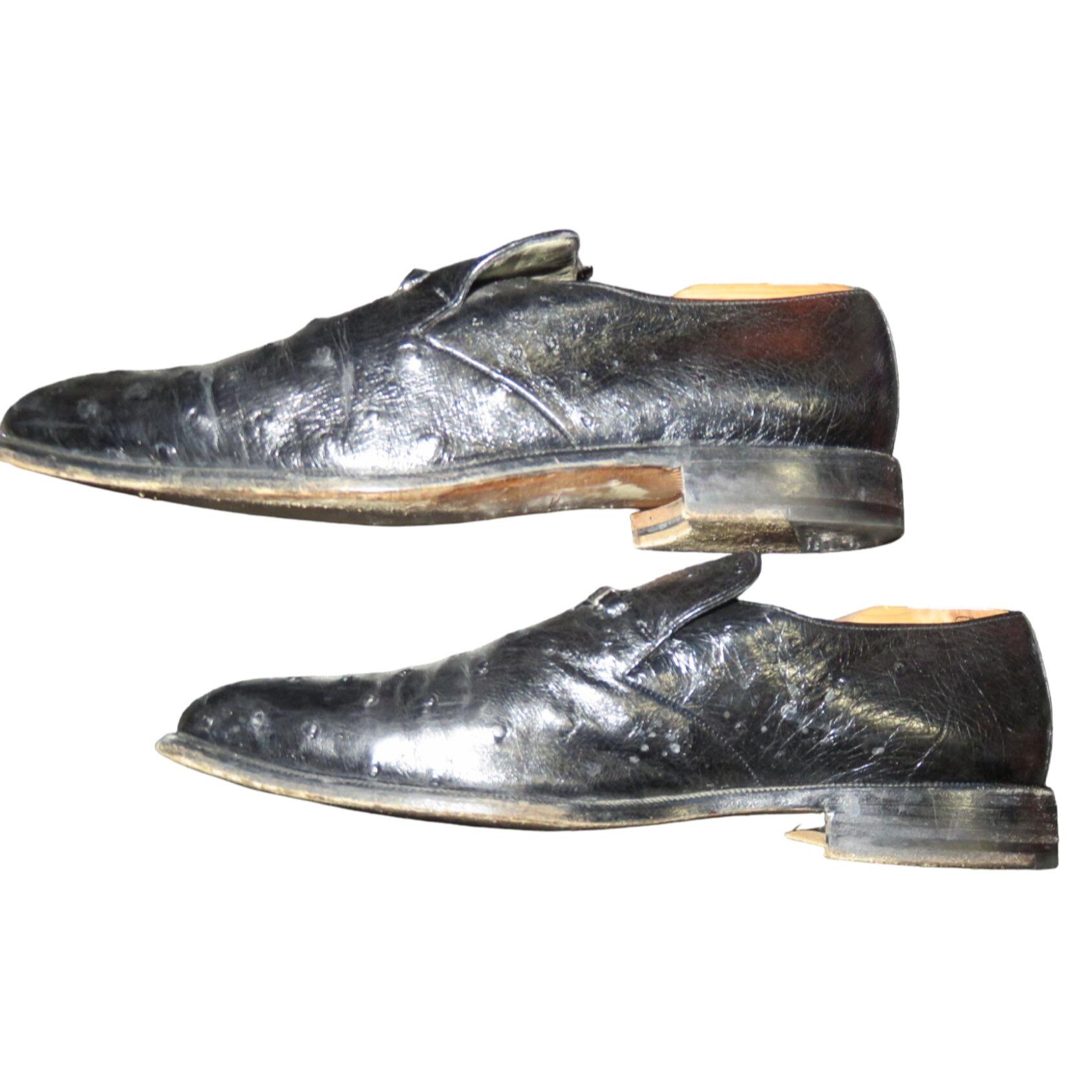 MORESCHI of Italy Genuine Ostrich Italian Leather Oxford  display picture 3