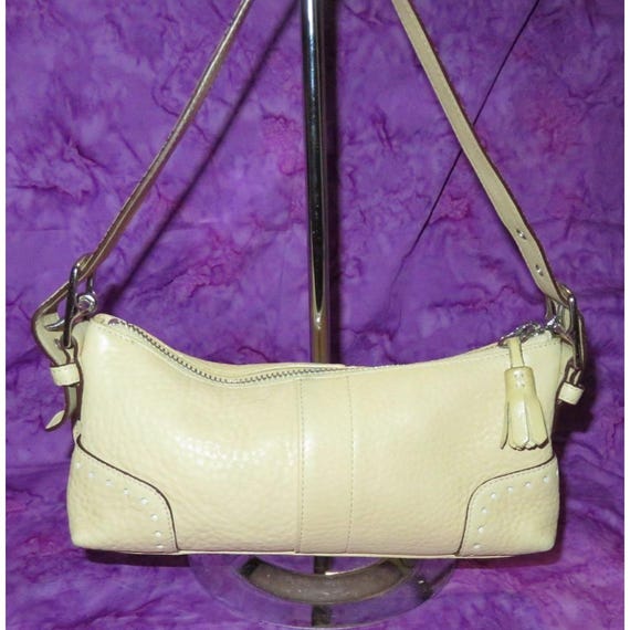 Coach 2004 Vintage Hampton Pebbled Leather Demi Baguette