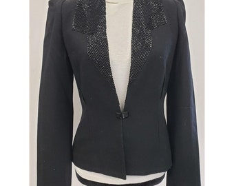 Jonathan Hitchcock for Reuben  Thomas Saks Fifth Avenue Black Evening Jacket 6