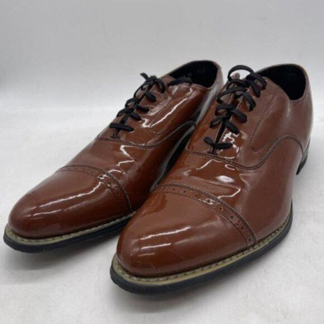 Stacy Adams Brown Patent Italian Leather Loafers Dress Shoes Size 10.5 -  Etsy